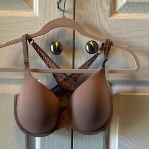 Victoria's Secret Brown Bra with Lace Accents